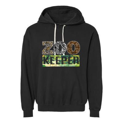 Wildlife Animals Zoo Keeper Graphic Garment-Dyed Fleece Hoodie