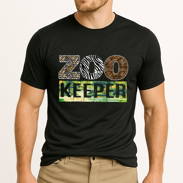Wildlife Animals Zoo Keeper Graphic Cooling Performance Crew T-Shirt