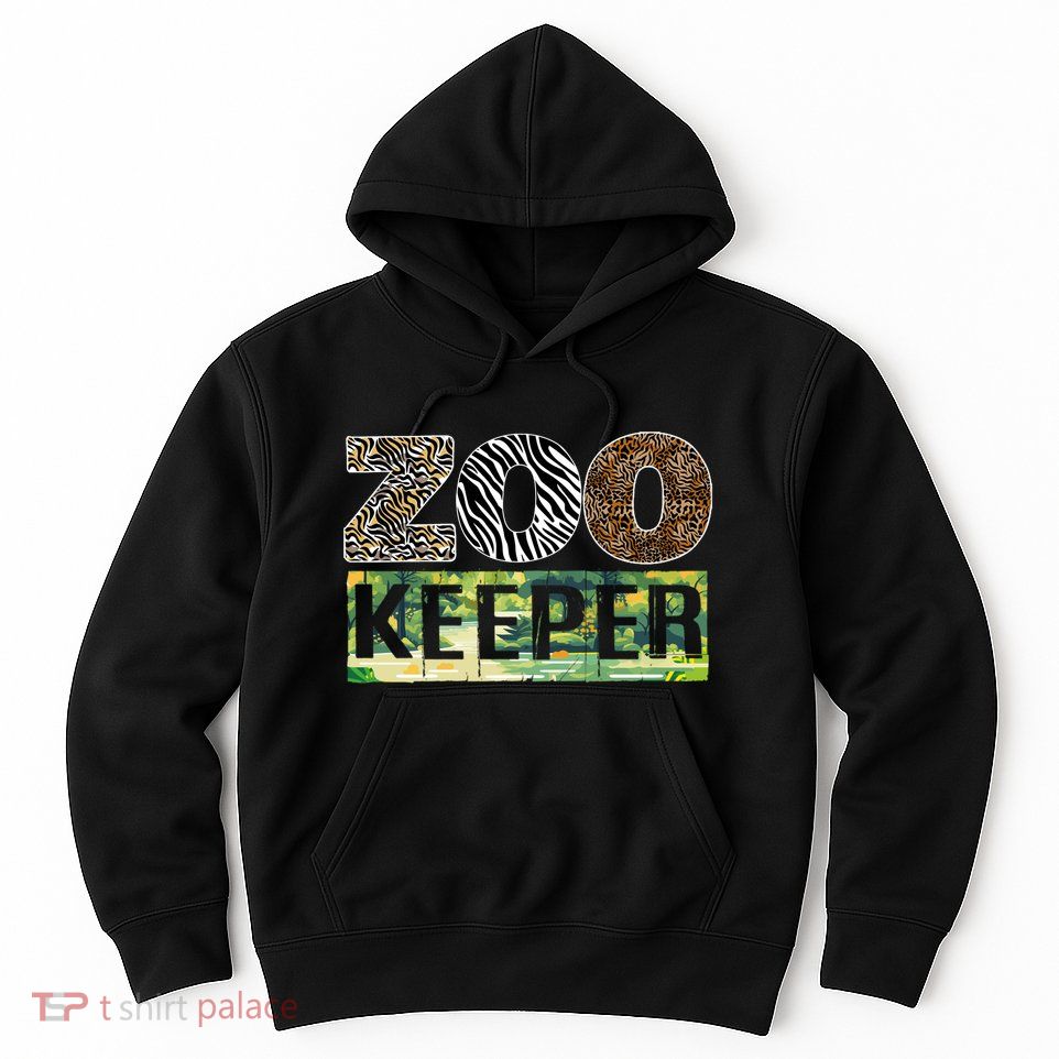 Wildlife Animals Zoo Keeper Graphic Hoodie
