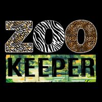 Wildlife Animals Zoo Keeper Graphic Flat Bill Trucker Hat