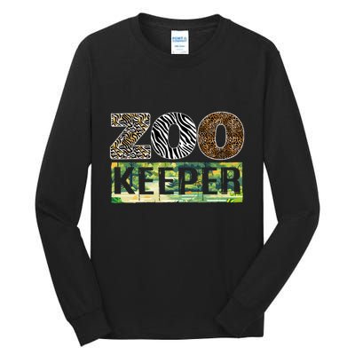 Wildlife Animals Zoo Keeper Graphic Tall Long Sleeve T-Shirt