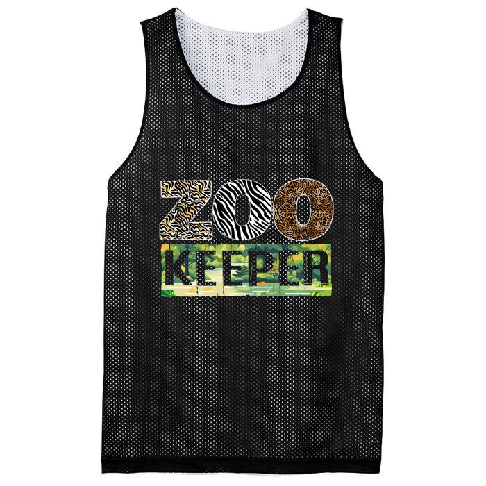 Wildlife Animals Zoo Keeper Graphic Mesh Reversible Basketball Jersey Tank