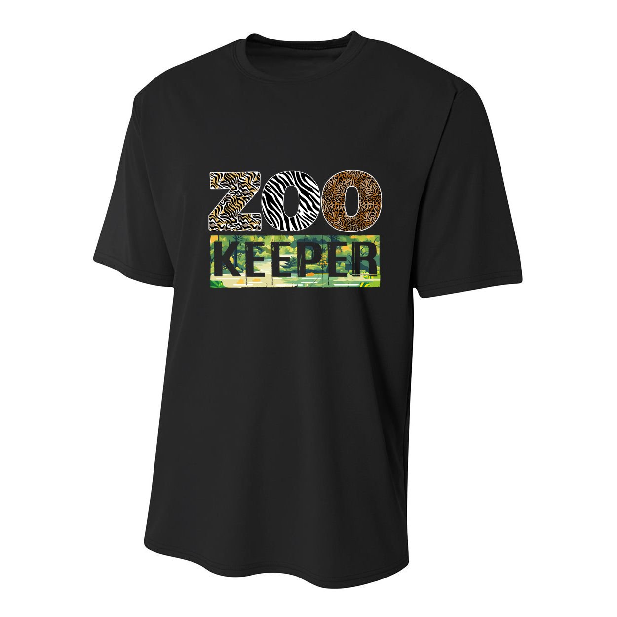 Wildlife Animals Zoo Keeper Graphic Youth Performance Sprint T-Shirt
