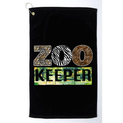 Wildlife Animals Zoo Keeper Graphic Golf Towel