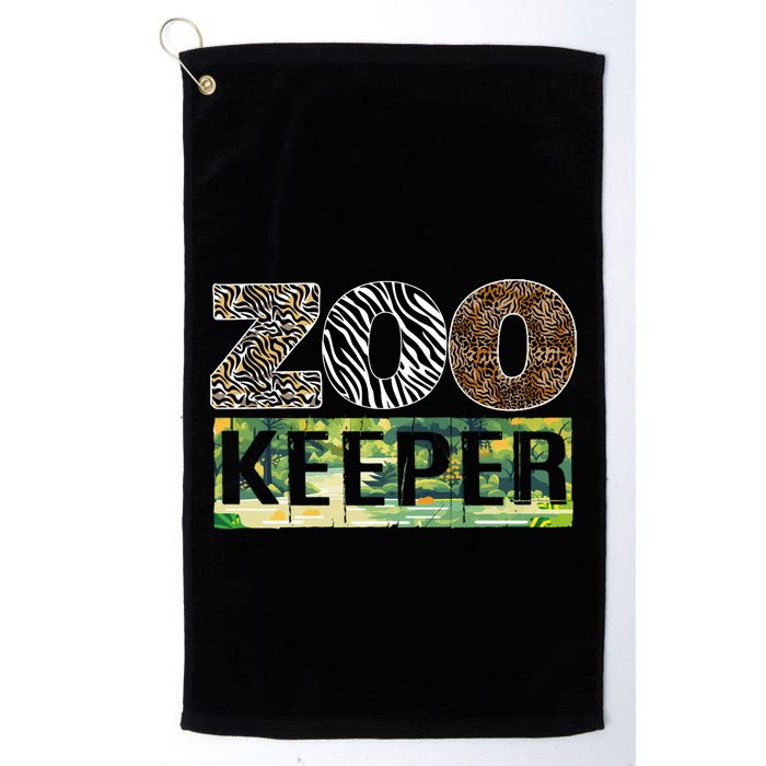 Wildlife Animals Zoo Keeper Graphic Golf Towel