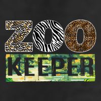 Wildlife Animals Zoo Keeper Graphic Golf Towel