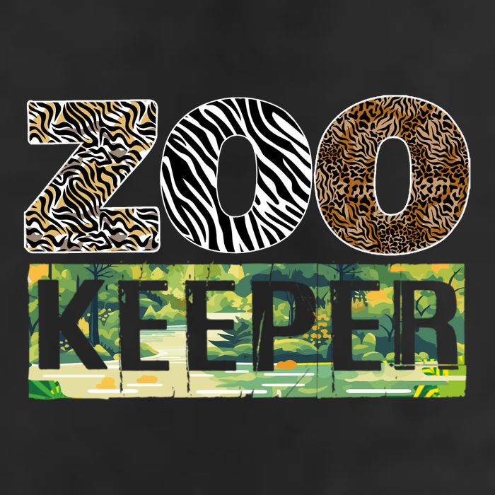 Wildlife Animals Zoo Keeper Graphic Golf Towel