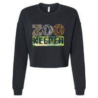 Wildlife Animals Zoo Keeper Graphic Cropped Pullover Crew
