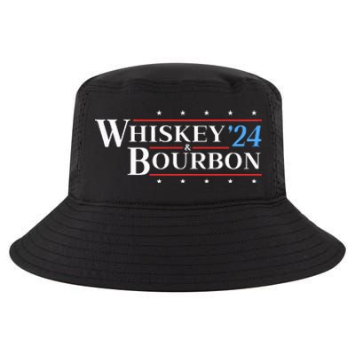 Whiskey & Bourbon 24 Funny Drinking Alcohol Election 2024 Cool Comfort Performance Bucket Hat