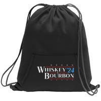 Whiskey & Bourbon 24 Funny Drinking Alcohol Election 2024 Sweatshirt Cinch Pack Bag