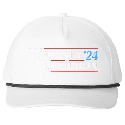 Whiskey & Bourbon 24 Funny Drinking Alcohol Election 2024 Snapback Five-Panel Rope Hat