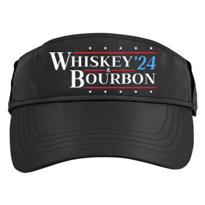 Whiskey & Bourbon 24 Funny Drinking Alcohol Election 2024 Adult Drive Performance Visor