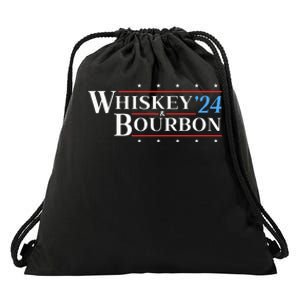 Whiskey & Bourbon 24 Funny Drinking Alcohol Election 2024 Drawstring Bag