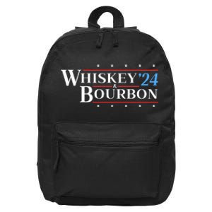 Whiskey & Bourbon 24 Funny Drinking Alcohol Election 2024 16 in Basic Backpack