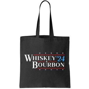 Whiskey & Bourbon 24 Funny Drinking Alcohol Election 2024 Tote Bag