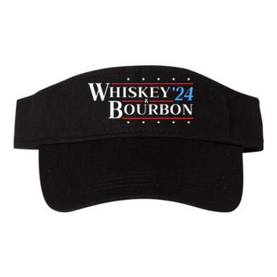 Whiskey & Bourbon 24 Funny Drinking Alcohol Election 2024 Valucap Bio-Washed Visor