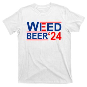 Weed Beer 24 Funny Political T-Shirt