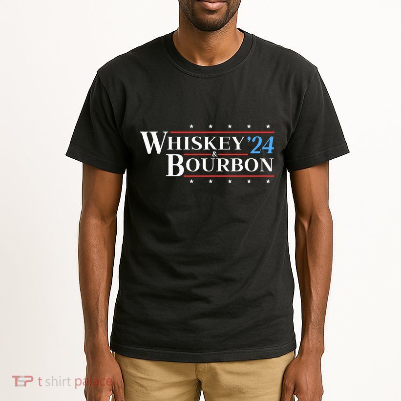 Whiskey & Bourbon 24 Funny Drinking Alcohol Election 2024 Tall T-Shirt