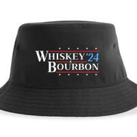 Whiskey & Bourbon 24 Funny Drinking Alcohol Election 2024 Sustainable Bucket Hat