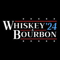 Whiskey & Bourbon 24 Funny Drinking Alcohol Election 2024 Button