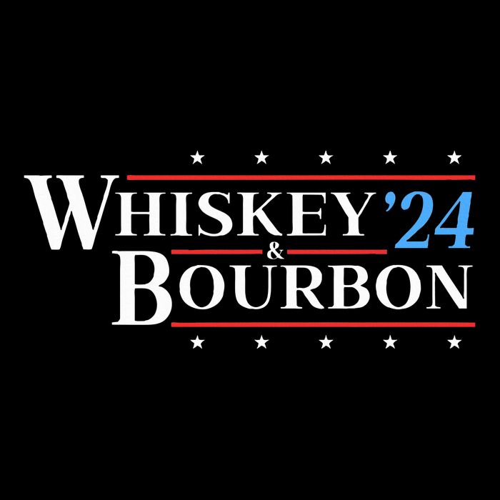 Whiskey & Bourbon 24 Funny Drinking Alcohol Election 2024 Button