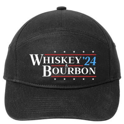 Whiskey & Bourbon 24 Funny Drinking Alcohol Election 2024 7-Panel Snapback Hat
