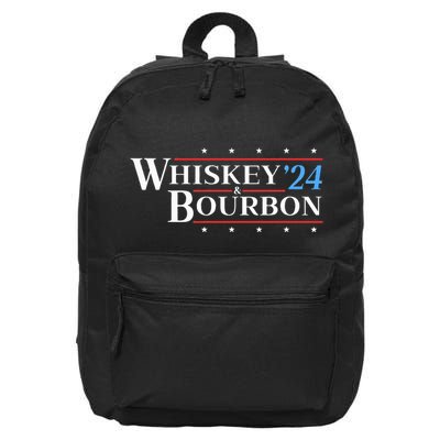 Whiskey & Bourbon 24 Funny Drinking Alcohol Election 2024 16 in Basic Backpack