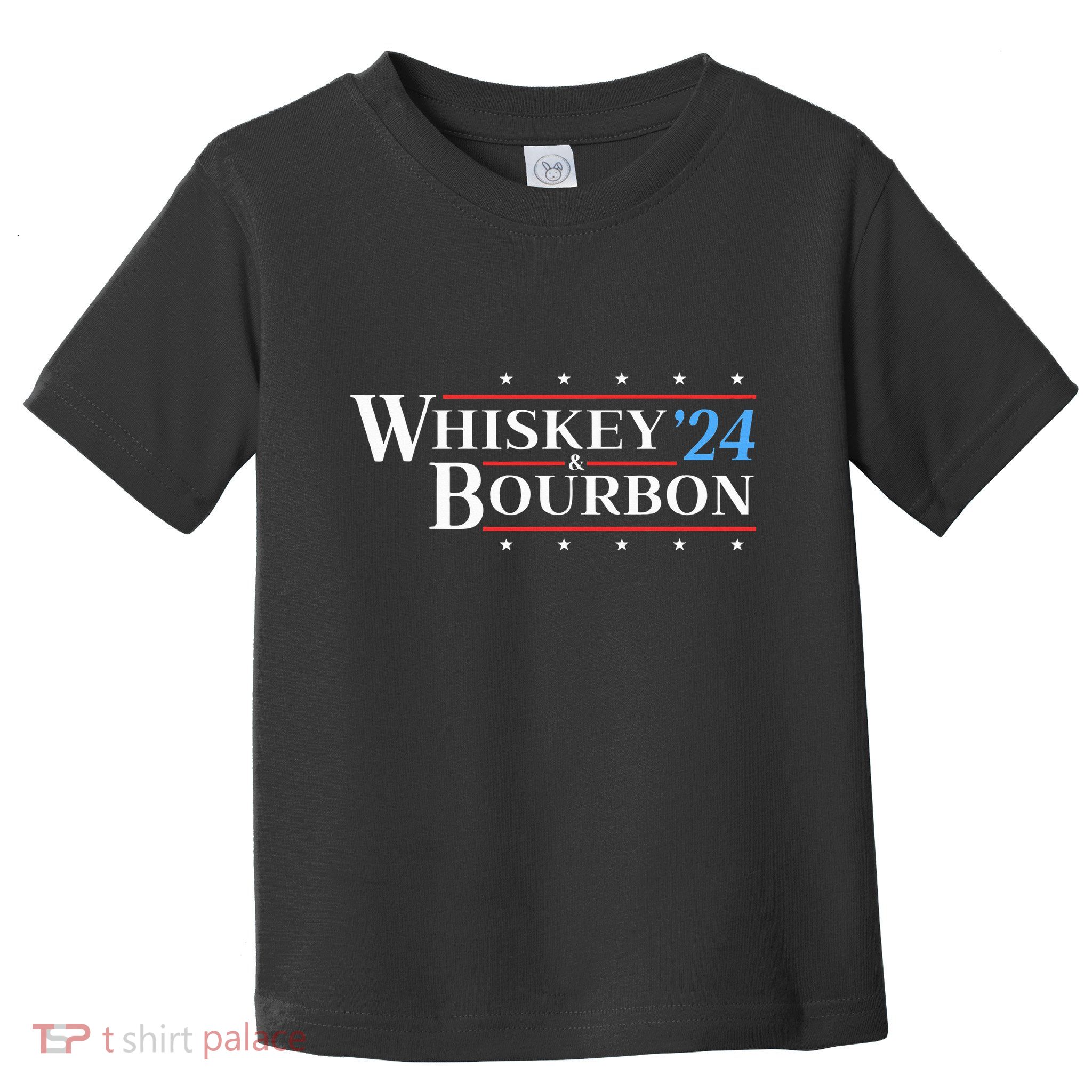 Whiskey & Bourbon 24 Funny Drinking Alcohol Election 2024 Toddler T-Shirt