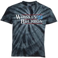 Whiskey & Bourbon 24 Funny Drinking Alcohol Election 2024 Kids Tie-Dye T-Shirt