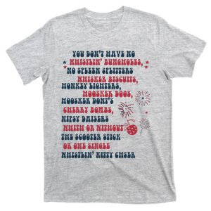 Whistling Bungholes 4th Of July Usa Flag T-Shirt