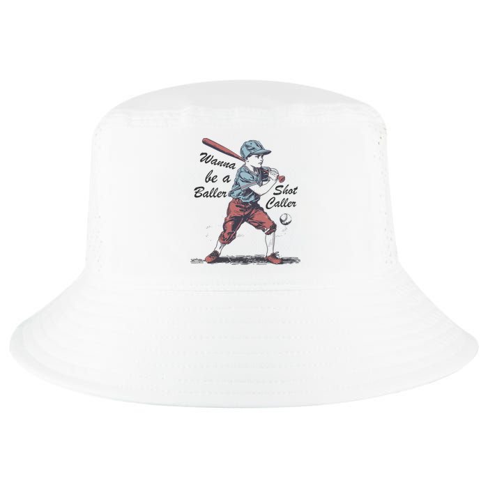 Wanna Be A Baller Shot Caller Cool Comfort Performance Bucket Hat