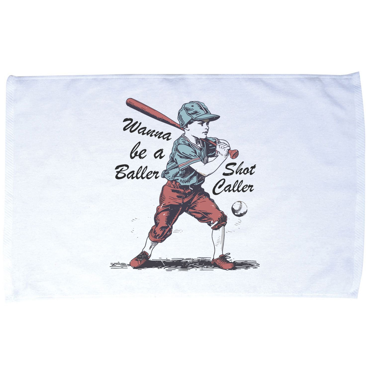 Wanna Be A Baller Shot Caller Microfiber Hand Towel