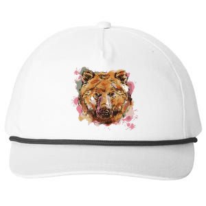 Wild Bear Art Snapback Five-Panel Rope Hat