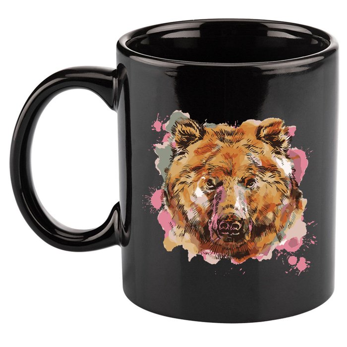 Wild Bear Art 11oz C Handle Ceramic Mug