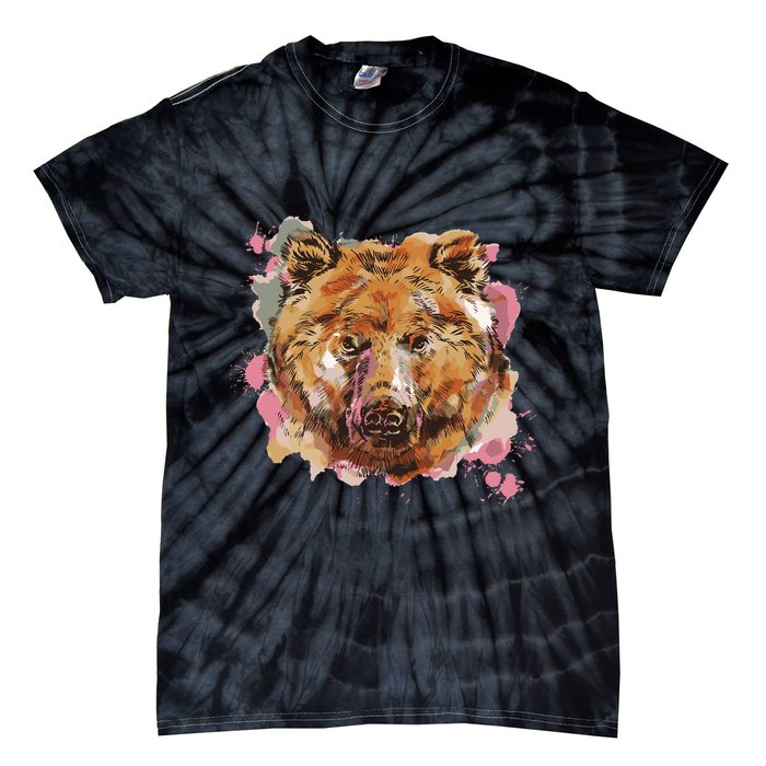 Wild Bear Art Tie-Dye T-Shirt