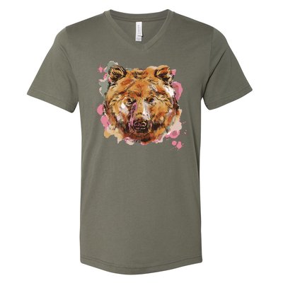 Wild Bear Art V-Neck T-Shirt