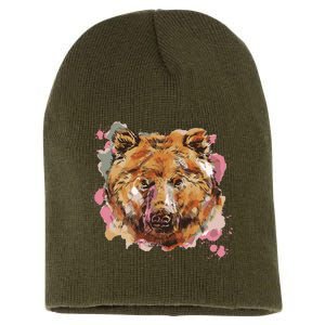 Wild Bear Art Short Acrylic Beanie