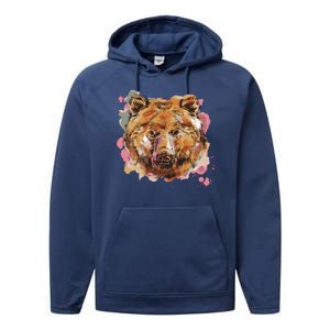 Wild Bear Art Performance Fleece Hoodie