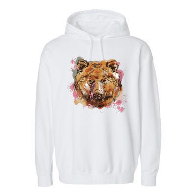 Wild Bear Art Garment-Dyed Fleece Hoodie