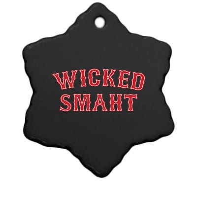 Wicked Boston Accent Ceramic Star Ornament