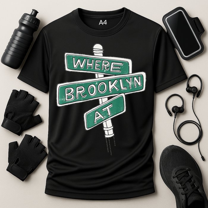 Where Brooklyn At Cooling Performance Crew T-Shirt