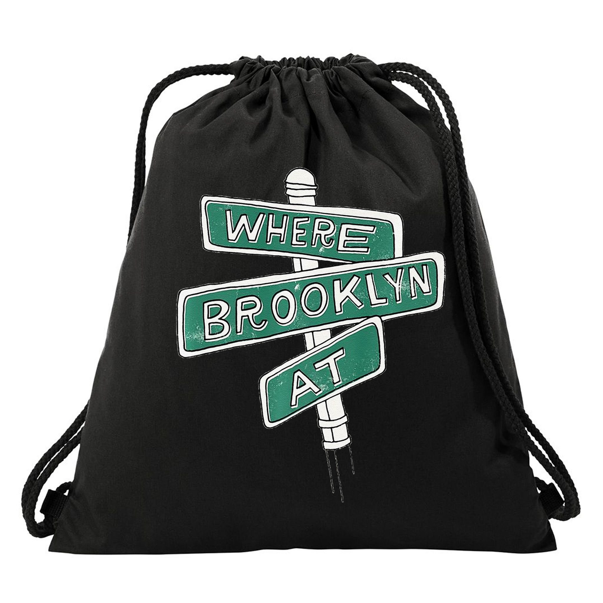 Where Brooklyn At Drawstring Bag