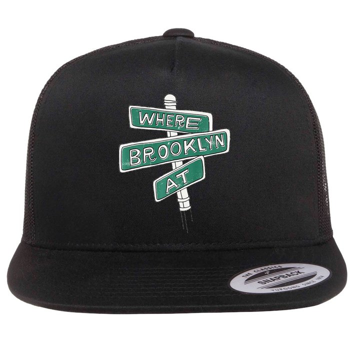 Where Brooklyn At Flat Bill Trucker Hat