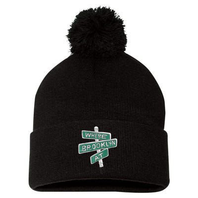 Where Brooklyn At Pom Pom 12in Knit Beanie