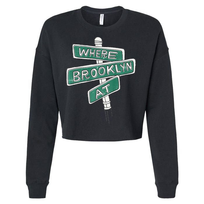 Where Brooklyn At Cropped Pullover Crew