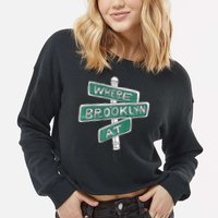 Where Brooklyn At Cropped Pullover Crew