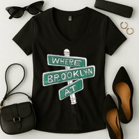 Where Brooklyn At Women's V-Neck T-Shirt