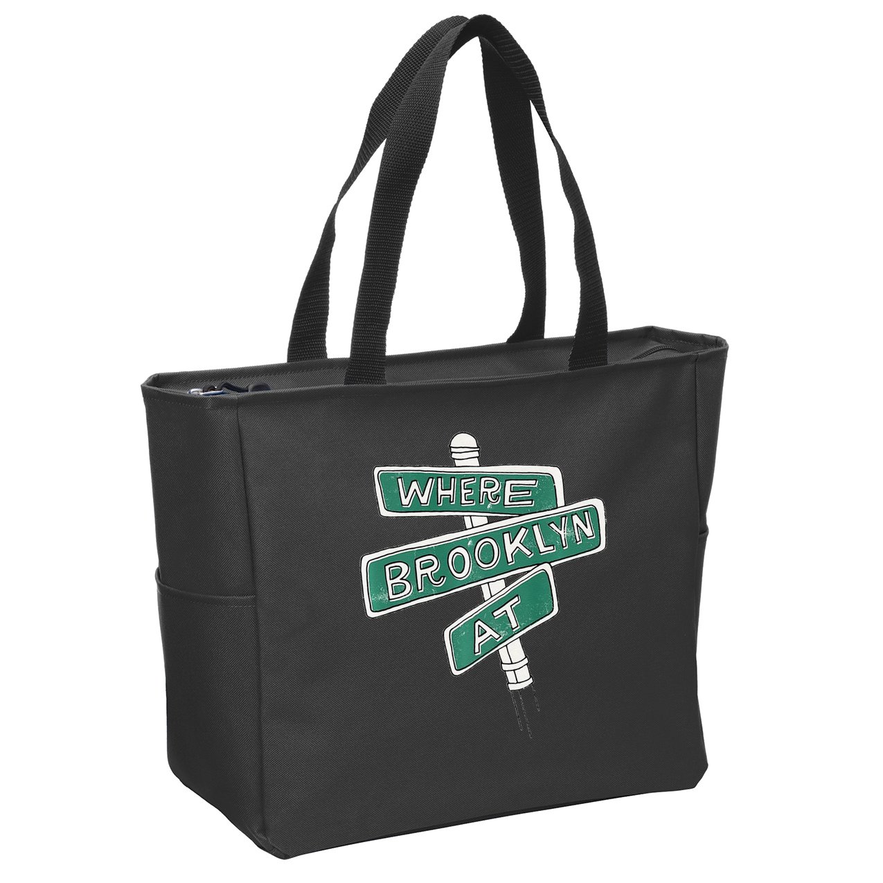 Where Brooklyn At Zip Tote Bag