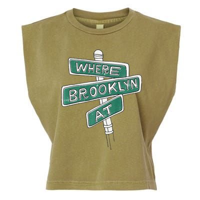 Where Brooklyn At Garment-Dyed Women's Muscle Tee