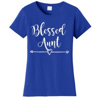 Wo Blessed Aunt Cute Aunt Vibes For Best Auntie Gift Women's T-Shirt